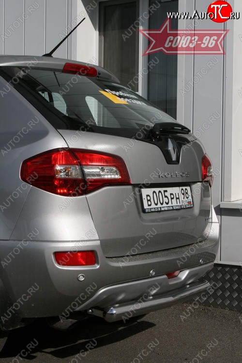 10 574 р. Защита заднего бампера Souz-96 (d76) Renault Koleos 1 Phase 2 (2011-2013)  с доставкой в г. Белгород