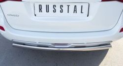 12 999 р. Защита заднего бампера (Ø75x42 мм, нержавейка) Russtal Renault Koleos Phase 1 (2007-2011)  с доставкой в г. Белгород. Увеличить фотографию 4