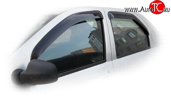4 099 р. Дефлекторы окон (ветровики) Novline 4 шт Renault Logan 1 дорестайлинг (2004-2010)  с доставкой в г. Белгород