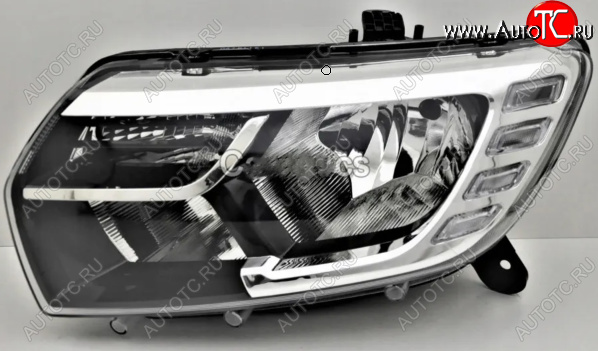 29 749 р. Левая передняя фара DEPO (с ДХО) Renault Sandero (B8) рестайлинг (2018-2025)  с доставкой в г. Белгород