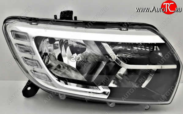 29 849 р. Правая передняя фара DEPO (с ДХО) Renault Sandero (B8) рестайлинг (2018-2025)  с доставкой в г. Белгород