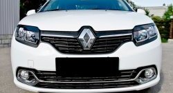 539 р. Реснички на фары RA Renault Logan Stepway (2018-2025) (Неокрашенные)  с доставкой в г. Белгород. Увеличить фотографию 3