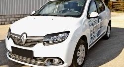 539 р. Реснички на фары RA Renault Logan Stepway (2018-2025) (Неокрашенные)  с доставкой в г. Белгород. Увеличить фотографию 2