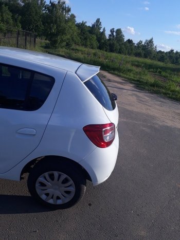 5 599 р. Спойлер INMAX Renault Sandero (B8) рестайлинг (2018-2025) (неокрашенный)  с доставкой в г. Белгород. Увеличить фотографию 3