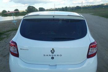 5 599 р. Спойлер INMAX Renault Sandero (B8) рестайлинг (2018-2025) (неокрашенный)  с доставкой в г. Белгород. Увеличить фотографию 4