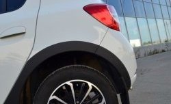 3 699 р. Комплект накладок на арки KART RS NEW Renault Sandero (B8) дорестайлинг (2014-2018) (Неокрашенные)  с доставкой в г. Белгород. Увеличить фотографию 2