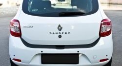 2 089 р. Накладка защитная на задний бампер RA Renault Sandero (B8) дорестайлинг (2014-2018)  с доставкой в г. Белгород. Увеличить фотографию 5