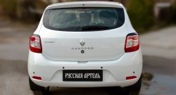 639 р. Реснички задних фонарей RA Renault Sandero (B8) дорестайлинг (2014-2018) (Неокрашенные)  с доставкой в г. Белгород. Увеличить фотографию 2