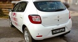 639 р. Реснички задних фонарей RA Renault Sandero (B8) дорестайлинг (2014-2018) (Неокрашенные)  с доставкой в г. Белгород. Увеличить фотографию 3