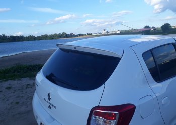 5 599 р. Спойлер INMAX Renault Sandero (B8) рестайлинг (2018-2025) (неокрашенный)  с доставкой в г. Белгород. Увеличить фотографию 2