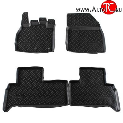 1 699 р. Комплект ковриков в салон Aileron 4 шт. (полиуретан) Renault Scenic 3 (2009-2012)  с доставкой в г. Белгород