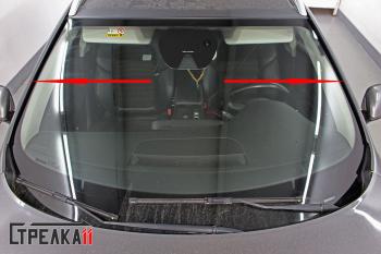 1 699 р. Водостоки (дефлектора) лобового стекла Стрелка 11 Renault Talisman универсал рестайлинг (2020-2025)  с доставкой в г. Белгород. Увеличить фотографию 2