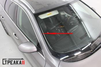 1 699 р. Водостоки (дефлектора) лобового стекла Стрелка 11 Renault Talisman универсал рестайлинг (2020-2025)  с доставкой в г. Белгород. Увеличить фотографию 4
