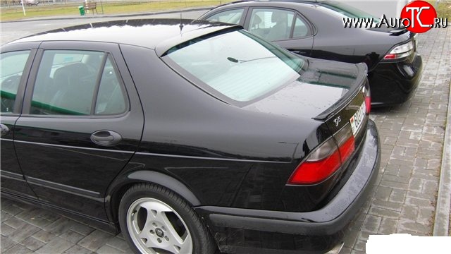 6 199 р. Козырёк на заднее лобовое стекло Sport SAAB 9-5 YS3E седан 2-ой рестайлинг (2005-2009)  с доставкой в г. Белгород