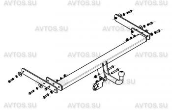 7 699 р. Фаркоп (условно-съемный шар) AvtoS Seat Ateca 5FP (2016-2025)  с доставкой в г. Белгород. Увеличить фотографию 3