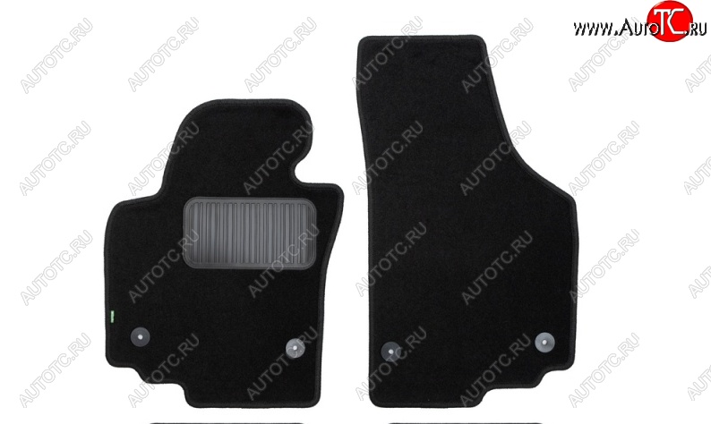 134 р. Коврики в салон Klever Premium (текстиль)  Seat Altea Freetrack (2008-2025) (Черный)  с доставкой в г. Белгород