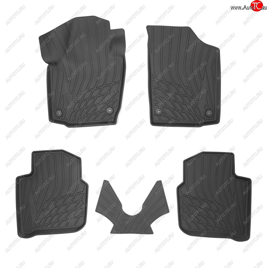 2 699 р. Коврики салона Unidec (полиуретан) Seat Toledo седан (2011-2018) (Чёрные)  с доставкой в г. Белгород