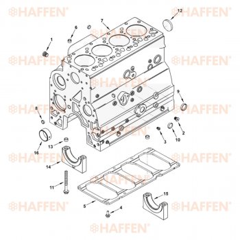 117 999 р. Блок цилиндров (4ISBe, 4ISDe V=4.5) HAFFEN КамАЗ 53605 рестайлинг (2010-2025)  с доставкой в г. Белгород. Увеличить фотографию 9