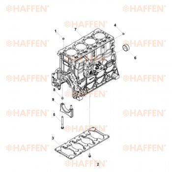 83 999 р. Блок цилиндров ISF 3.8 (Евро 4) HAFFEN ПАЗ 3204 дорестайлинг (2006-2011)  с доставкой в г. Белгород. Увеличить фотографию 6