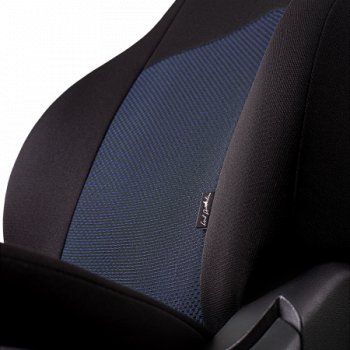 5 249 р. Чехлы сидений Lord Autofashion Дублин (жаккард, 60/40, раздельное заднее сиденье и спинка, 2П+1Г-образ. подголовника) Honda CR-V RM1,RM3,RM4 рестайлинг (2014-2018) (Чёрный, Ёж синий)  с доставкой в г. Белгород. Увеличить фотографию 2
