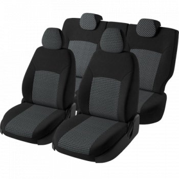 5 399 р. Чехлы сидений Lord Autofashion Дублин (жаккард, 60/40, раздельная спинка и сиденья, 3Г-образ. подголовника) KIA Ceed 2 JD рестайлинг, хэтчбэк (2015-2018) (Чёрный, зигзаг)  с доставкой в г. Белгород. Увеличить фотографию 3
