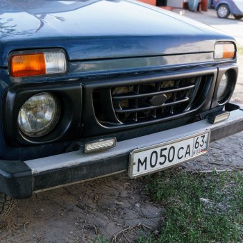 949 р. Декоративная решетка радиатора Autodemic Шашки Лада нива 4х4 2121 3 дв. 1-ый рестайлинг (2019-2021)  с доставкой в г. Белгород. Увеличить фотографию 2