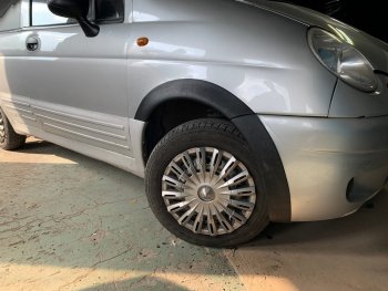 1 059 р. Накладки арок переднего и заднего бамперов Автостайл Daewoo Matiz M100 дорестайлинг (1998-2000) (Текстурная поврехность)  с доставкой в г. Белгород. Увеличить фотографию 4