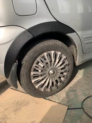 1 059 р. Накладки арок переднего и заднего бамперов Автостайл Daewoo Matiz M100 дорестайлинг (1998-2000) (Текстурная поврехность)  с доставкой в г. Белгород. Увеличить фотографию 9