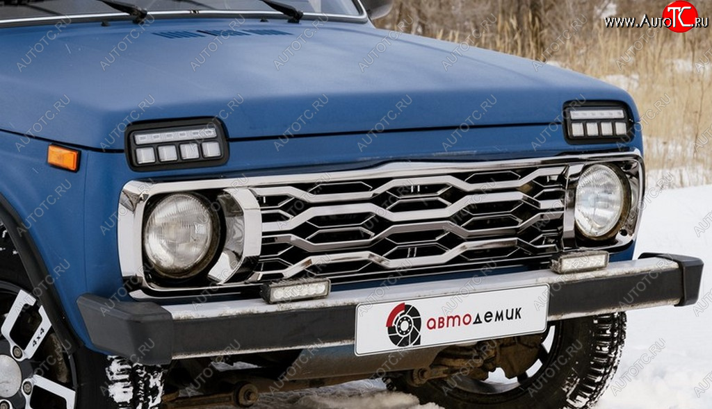 1 789 р. Решетка радиатора Автостайл XRSport Лада нива 4х4 2121-80 ФОРА (1995-2011) (хромированная)  с доставкой в г. Белгород