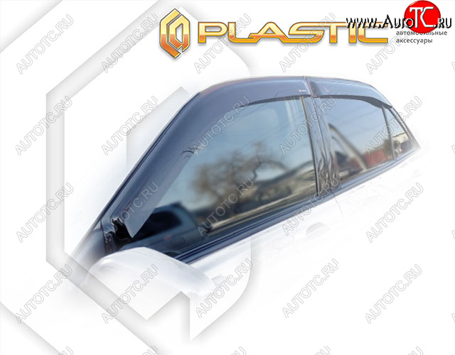 2 159 р. Ветровики дверей CA-Plastic Lexus IS200 XE10 седан (1998-2005) (Classic полупрозрачный, Без хром. молдинга)  с доставкой в г. Белгород