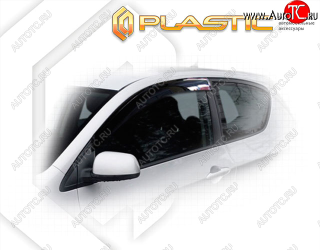 1 999 р. Ветровики дверей CA-Plastic KIA Picanto 2 TA хэтчбэк 3 дв. рестайлинг (2015-2017) (Classic полупрозрачный, Без хром. молдинга, Крепление на скотч)  с доставкой в г. Белгород