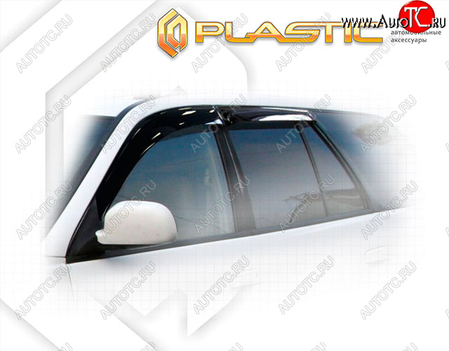 2 079 р. Ветровики дверей CA-Plastic Mitsubishi Legnum EA,EC универсал дорестайлинг (1996-1998) (Classic полупрозрачный, Без хром. молдинга)  с доставкой в г. Белгород