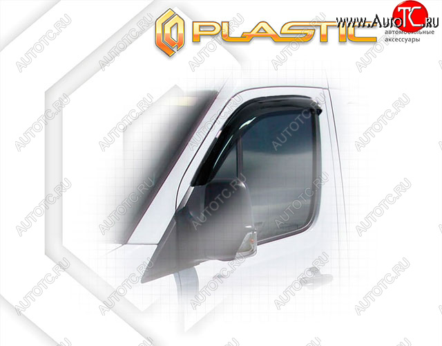 2 079 р. Дефлектора окон CA-Plastic Volkswagen Crafter 1 (2006-2017) (Classic полупрозрачный, Без хром. молдинга)  с доставкой в г. Белгород