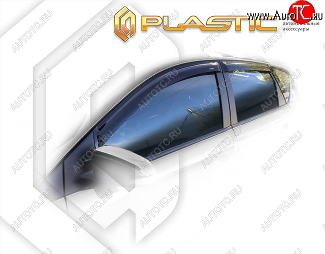 2 079 р. Дефлектора окон CA-Plastic Toyota Auris E180 хэтчбэк 5 дв. рестайлинг (2015-2018) (Classic полупрозрачный, Без хром. молдинга)  с доставкой в г. Белгород