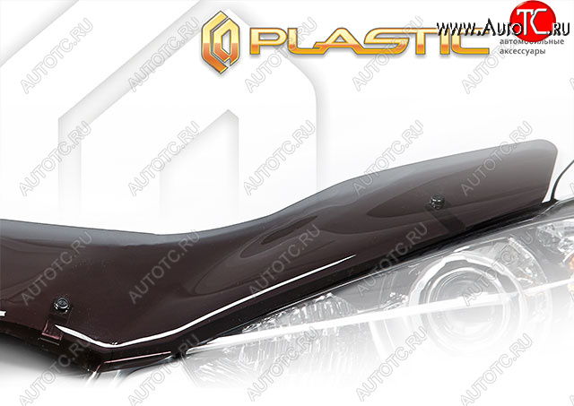 2 559 р. Дефлектор капота (exclusive) CA-Plastic Volvo XC90 C дорестайлинг (2002-2006) (Classic полупрозрачный, Без надписи)  с доставкой в г. Белгород
