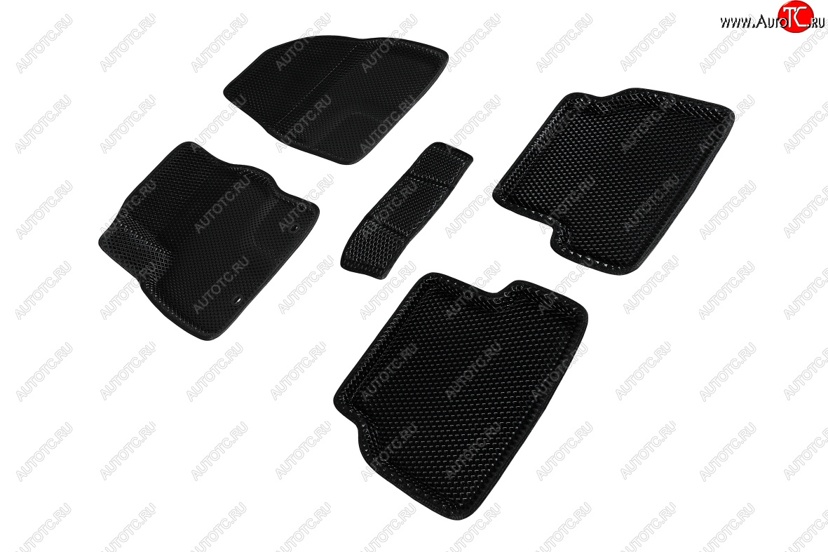 5 699 р. Коврики в салон EVA (3D, ромб, чёрные) Seintex BMW X5 F15 (2013-2018)  с доставкой в г. Белгород