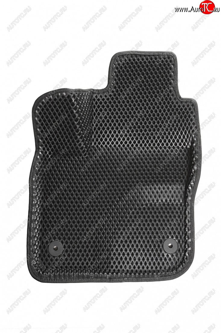 5 399 р. Коврики в салон EVA (МКПП, 3D, ромб, чёрные) Seintex Ford Focus 3 универсал рестайлинг (2014-2019)  с доставкой в г. Белгород