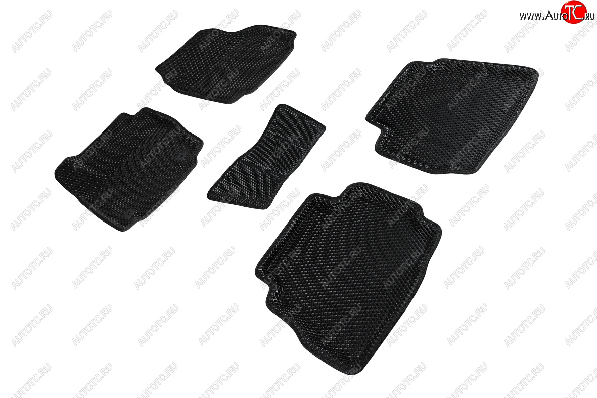 4 799 р. Коврики в салон EVA (3D, ромб, чёрные) Seintex Ford Mondeo Mk4,DG рестайлинг, универсал (2010-2014)  с доставкой в г. Белгород