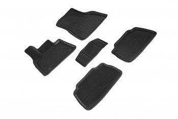 5 699 р. Коврики в салон EVA (3D, ромб, чёрные) Seintex BMW X6 G06 (2019-2023)  с доставкой в г. Белгород. Увеличить фотографию 2