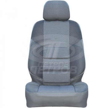 Чехлы сидений (экокожа-жаккард, Standard, Classik, Comfort, 60/40) Петров А10 Лада Гранта FL ( 2191,  2190,  2194,  2192) (2018-2025) лифтбек, седан, универсал, хэтчбек (Серый)