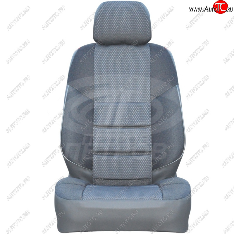 3 999 р. Чехлы сидений (экокожа-жаккард, 60/40) Петров А10 Hyundai Getz TB хэтчбэк 5 дв. дорестайлинг (2002-2005) (Серый)  с доставкой в г. Белгород