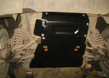 5 199 р. Защита картера двигателя и рулевых тяг (V-1,7) Alfeco Chevrolet Niva 2123 дорестайлинг (2002-2008) (Сталь 2 мм)  с доставкой в г. Белгород. Увеличить фотографию 2