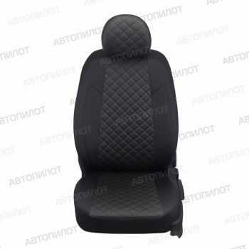 14 449 р. Чехлы на сиденья (экокожа, ЗСиС 40/60) Автопилот Ромб Audi A3 8L1 хэтчбэк 3 дв. рестайлинг (2000-2003) (черный)  с доставкой в г. Белгород. Увеличить фотографию 4