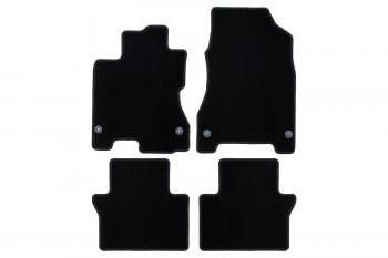 Коврики салона (текстиль) Klever Econom Renault Koleos 1 Phase 2 (2011-2013) (Чёрные)