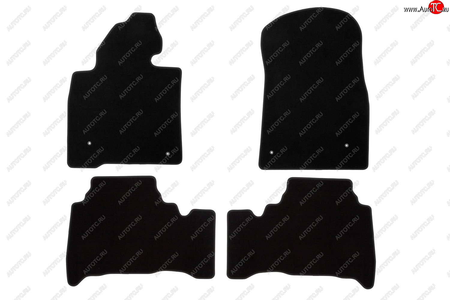 2 879 р. Коврики салона (текстиль) Klever Econom Toyota Land Cruiser 200 дорестайлинг (2007-2012) (Чёрные)  с доставкой в г. Белгород