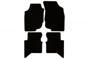 Коврики салона (текстиль) Klever Econom Toyota Hilux  AN20,AN30 (2011-2016)  2-ой рестайлинг (Чёрные)