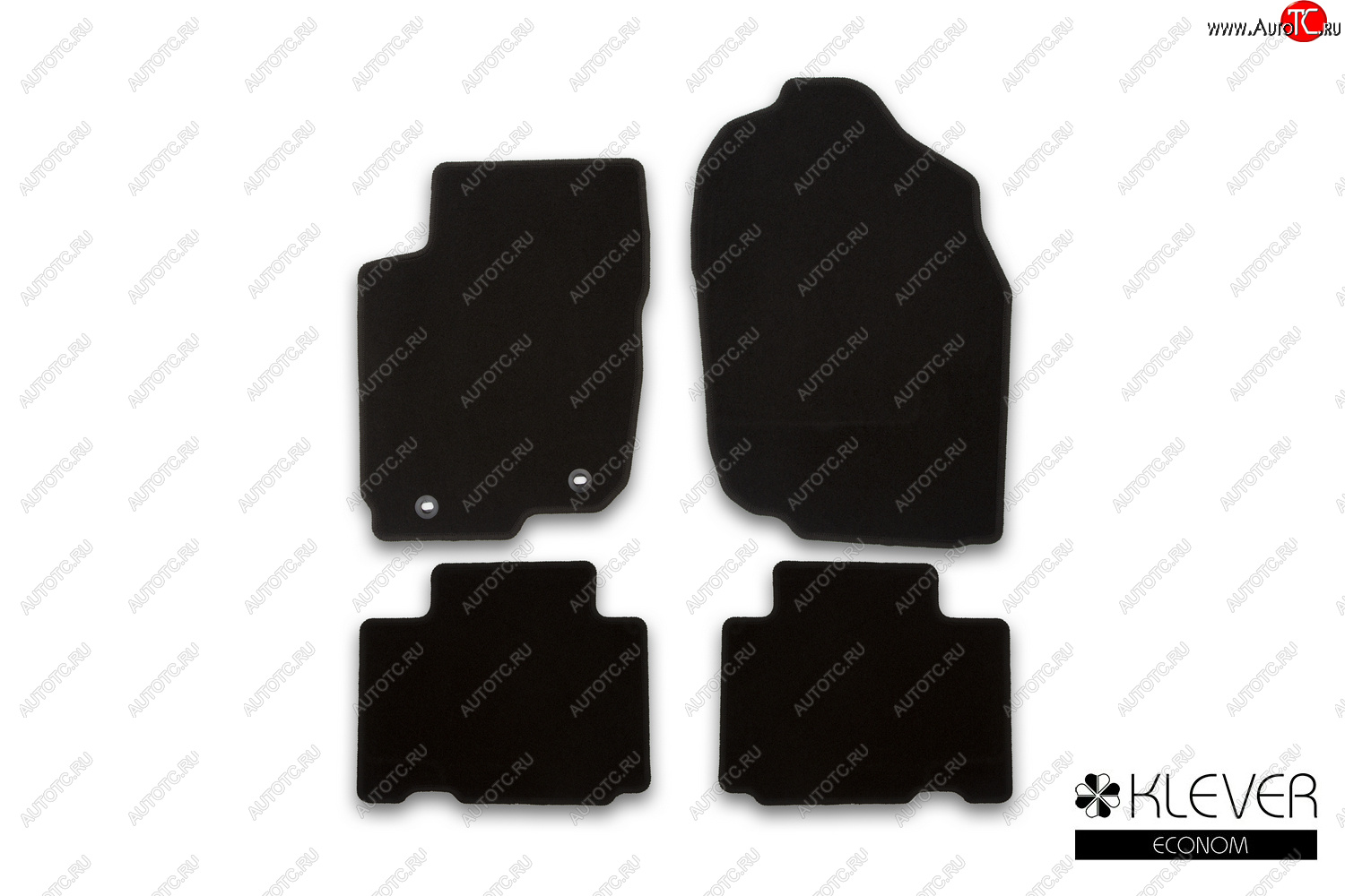4 849 р. Коврики салона (текстиль) Klever Econom  Toyota RAV4  XA40 (2015-2019) 5 дв. рестайлинг (Чёрные)  с доставкой в г. Белгород