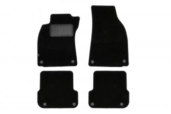 Комплект ковриков в салон (АКПП, чёрные, текстиль) Klever Standard Audi A6  C6 (2004-2010) дорестайлинг, седан, рестайлинг, седан