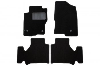Комплект ковриков в салон (АКПП, чёрные, текстиль) Klever Standard Nissan Navara  2 D40 (2010-2016) рестайлинг