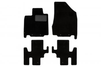 Комплект ковриков в салон (чёрные, текстиль) Klever Standard Nissan Pathfinder  R52 (2012-2017) дорестайлинг